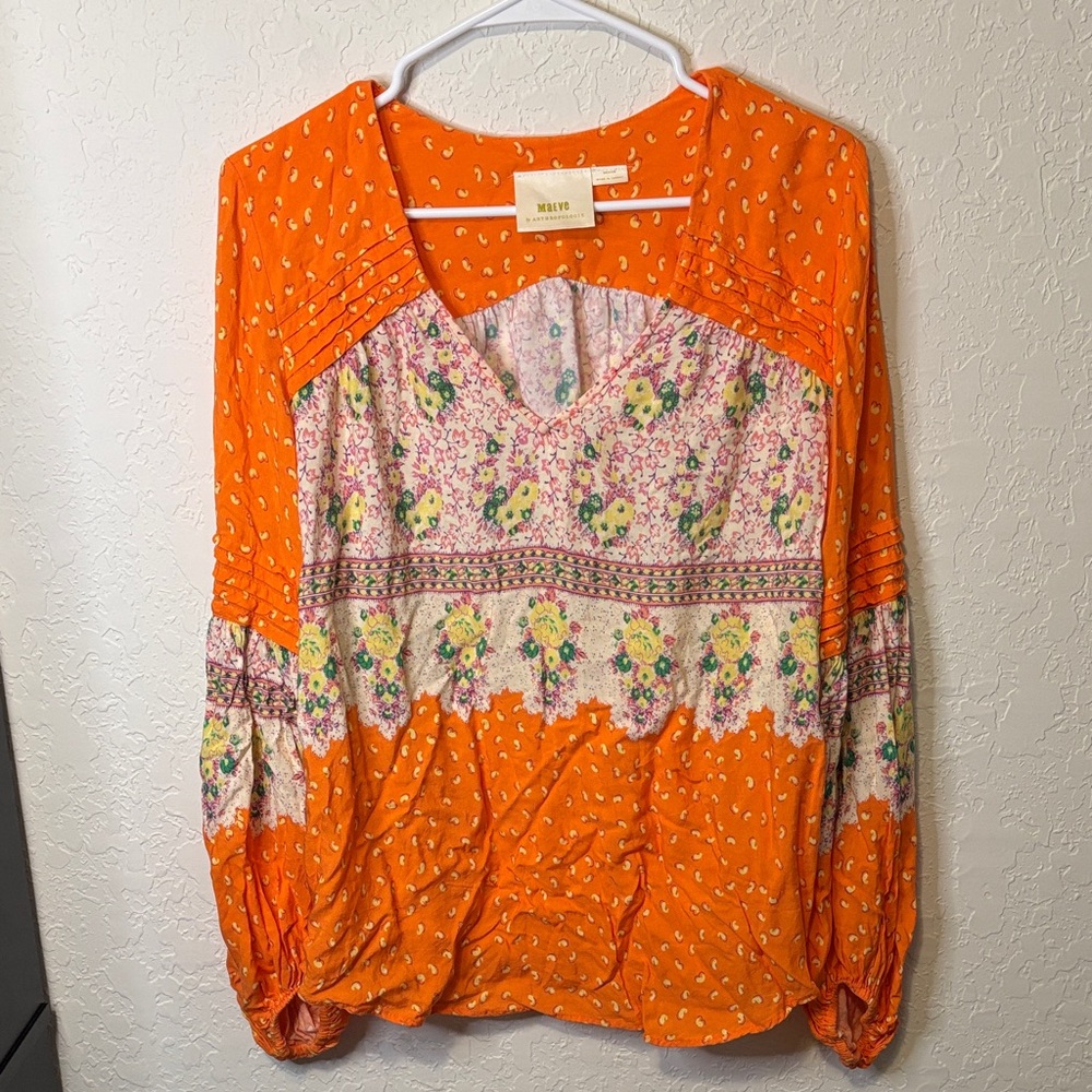 Maeve by Anthropology Ceresco peasant top